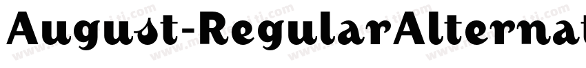 August-RegularAlternate字体转换