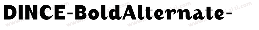 DINCE-BoldAlternate字体转换
