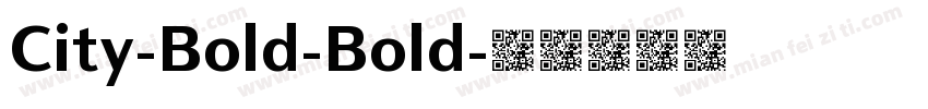 City-Bold-Bold字体转换