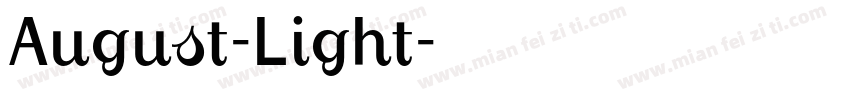 August-Light字体转换