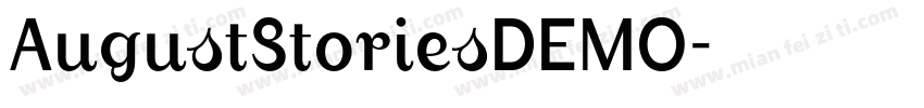 AugustStoriesDEMO字体转换