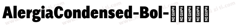 AlergiaCondensed-Bol字体转换