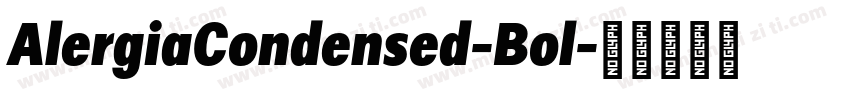 AlergiaCondensed-Bol字体转换