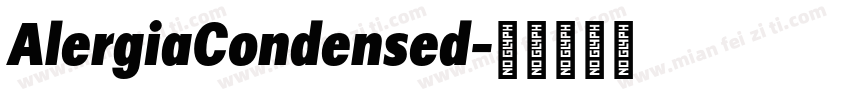 AlergiaCondensed字体转换