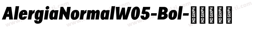 AlergiaNormalW05-Bol字体转换