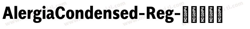 AlergiaCondensed-Reg字体转换
