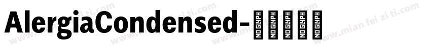 AlergiaCondensed字体转换