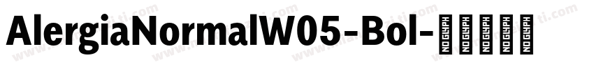AlergiaNormalW05-Bol字体转换