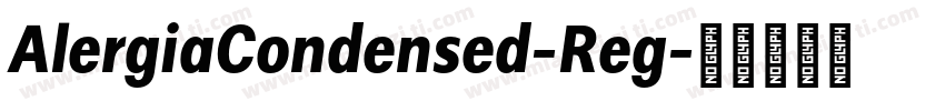 AlergiaCondensed-Reg字体转换