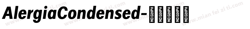 AlergiaCondensed字体转换