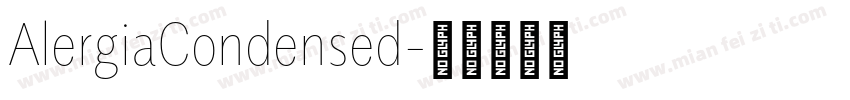 AlergiaCondensed字体转换