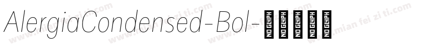 AlergiaCondensed-Bol字体转换