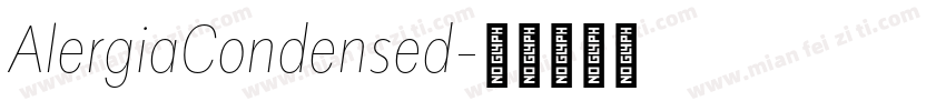 AlergiaCondensed字体转换