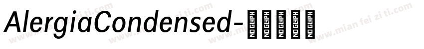 AlergiaCondensed字体转换