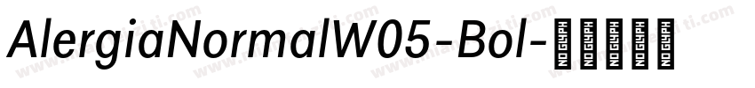 AlergiaNormalW05-Bol字体转换