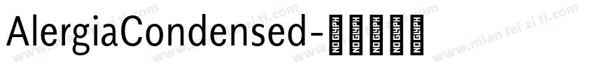 AlergiaCondensed字体转换