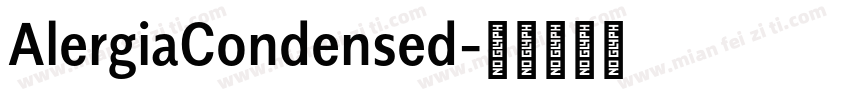 AlergiaCondensed字体转换