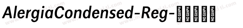 AlergiaCondensed-Reg字体转换