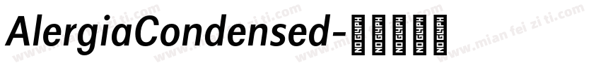 AlergiaCondensed字体转换