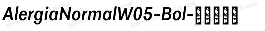 AlergiaNormalW05-Bol字体转换