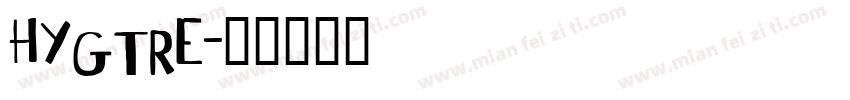 HYgtrE字体转换