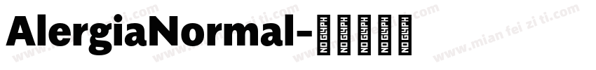 AlergiaNormal字体转换