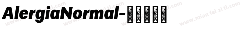AlergiaNormal字体转换