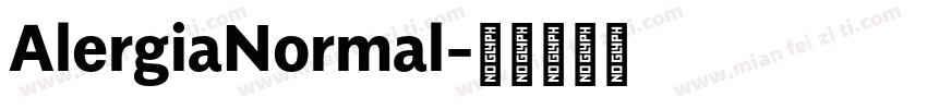 AlergiaNormal字体转换