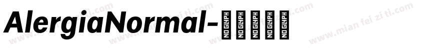 AlergiaNormal字体转换