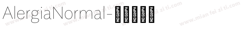 AlergiaNormal字体转换