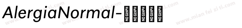 AlergiaNormal字体转换