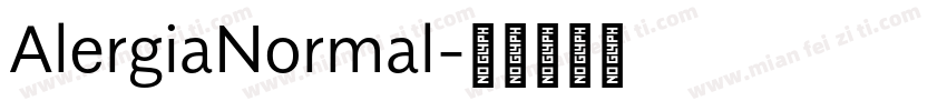 AlergiaNormal字体转换