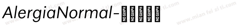 AlergiaNormal字体转换