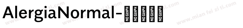 AlergiaNormal字体转换