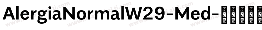 AlergiaNormalW29-Med字体转换