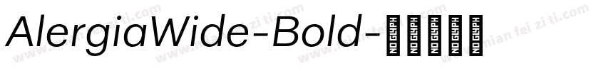 AlergiaWide-Bold字体转换