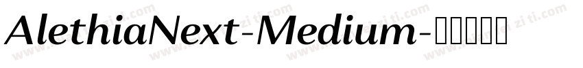 AlethiaNext-Medium字体转换