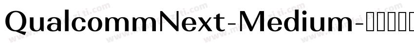 QualcommNext-Medium字体转换