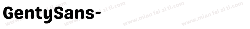 GentySans字体转换