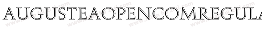 AugusteaOpenComRegular字体转换