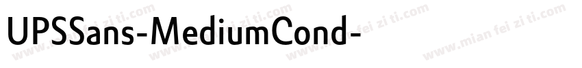 UPSSans-MediumCond字体转换