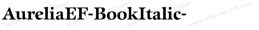 AureliaEF-BookItalic字体转换