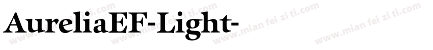 AureliaEF-Light字体转换