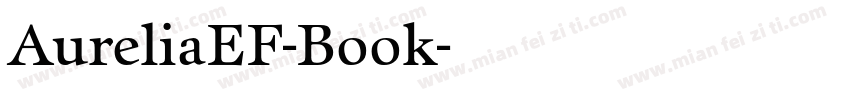 AureliaEF-Book字体转换