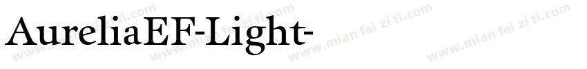 AureliaEF-Light字体转换