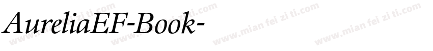 AureliaEF-Book字体转换