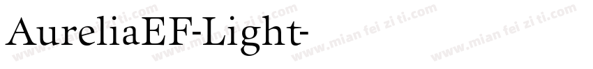 AureliaEF-Light字体转换