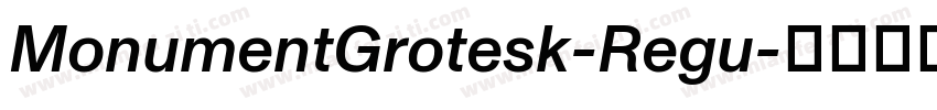 MonumentGrotesk-Regu字体转换