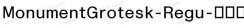 MonumentGrotesk-Regu字体转换