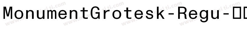MonumentGrotesk-Regu字体转换